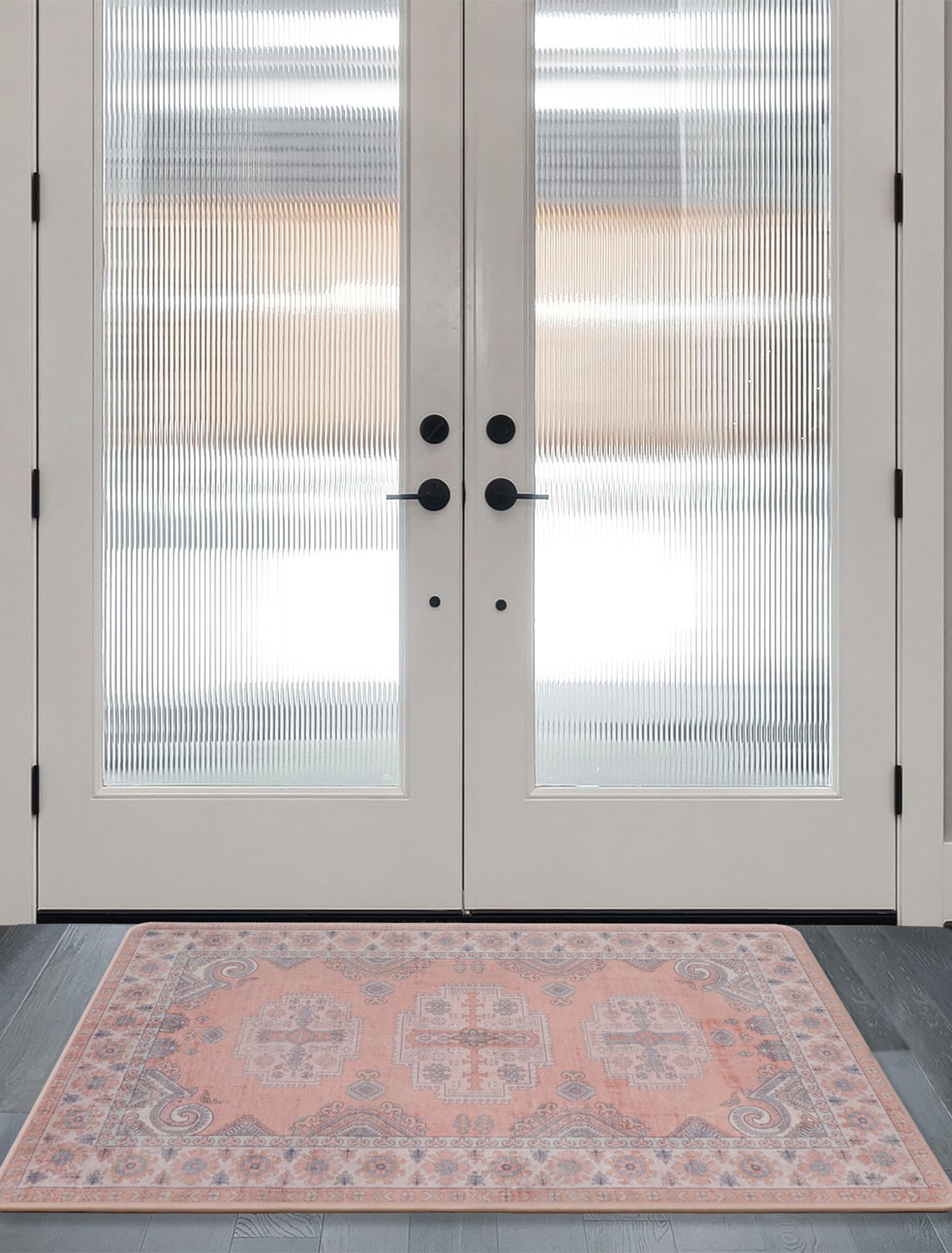 Washable Entryway Runner Area Rug : 2x3ft Stain Resistant Small Entry Rug Boho Doorway Throw Rug Non Slip Laundry Room Floor Car