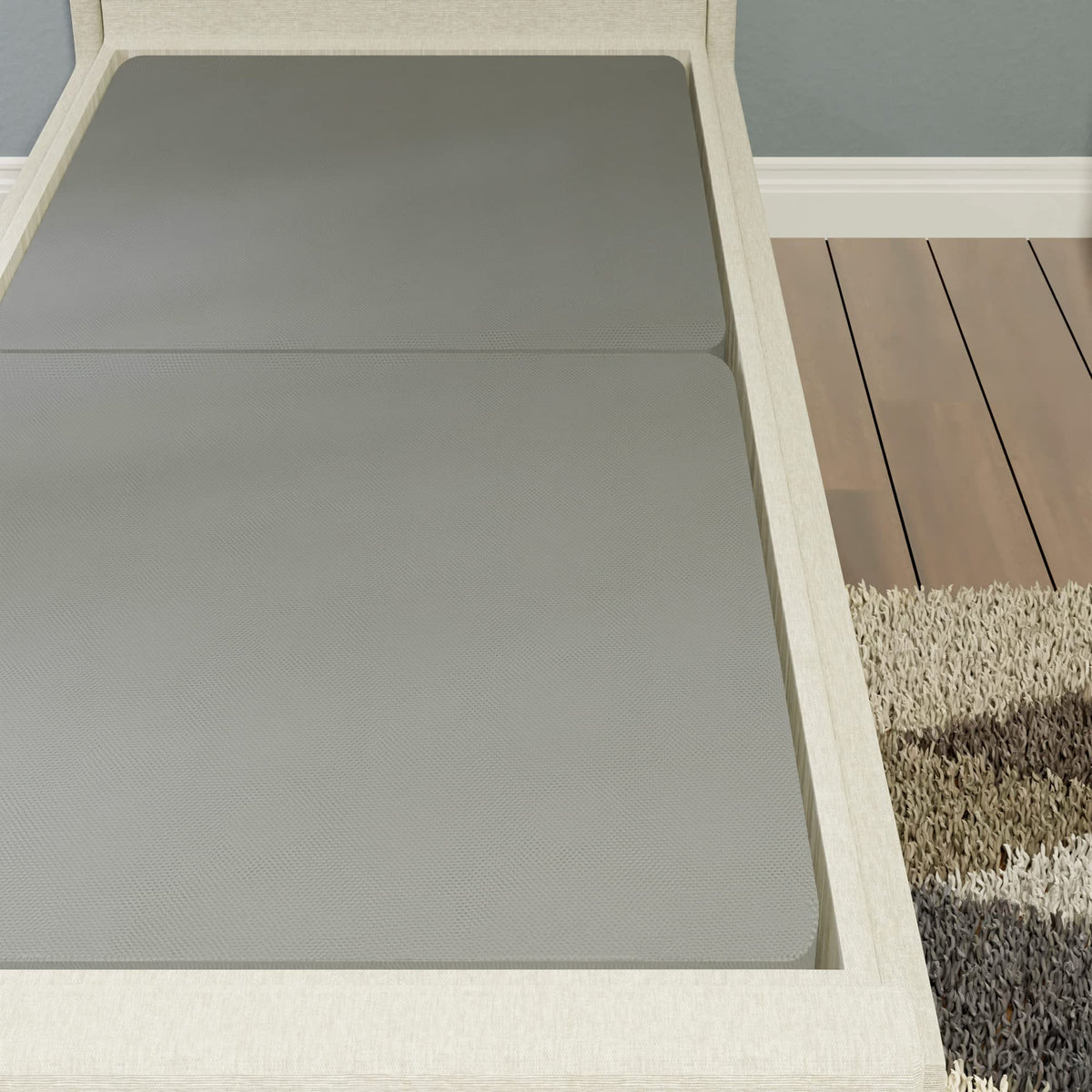 Treaton,1.5-Inch Split Fully Assembled Bunkie Board For Mattress/Bed Support, Twin, Grey