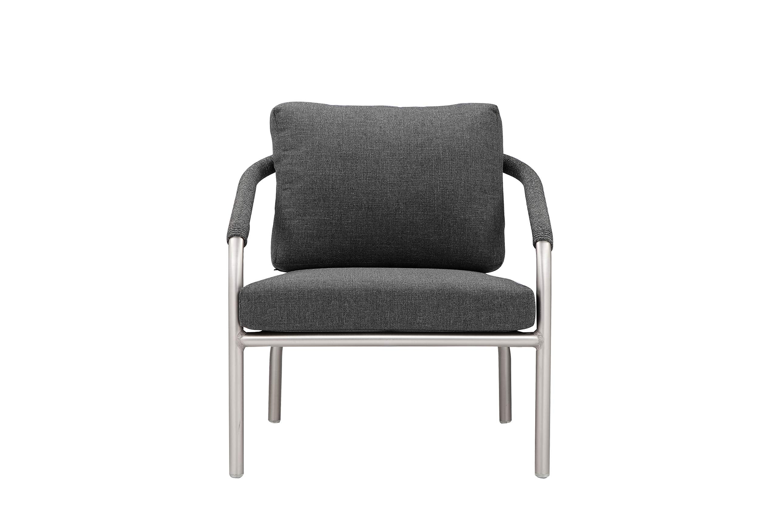 Pangea Home X-Chelsea 4 Gry Conversation Set, Grey