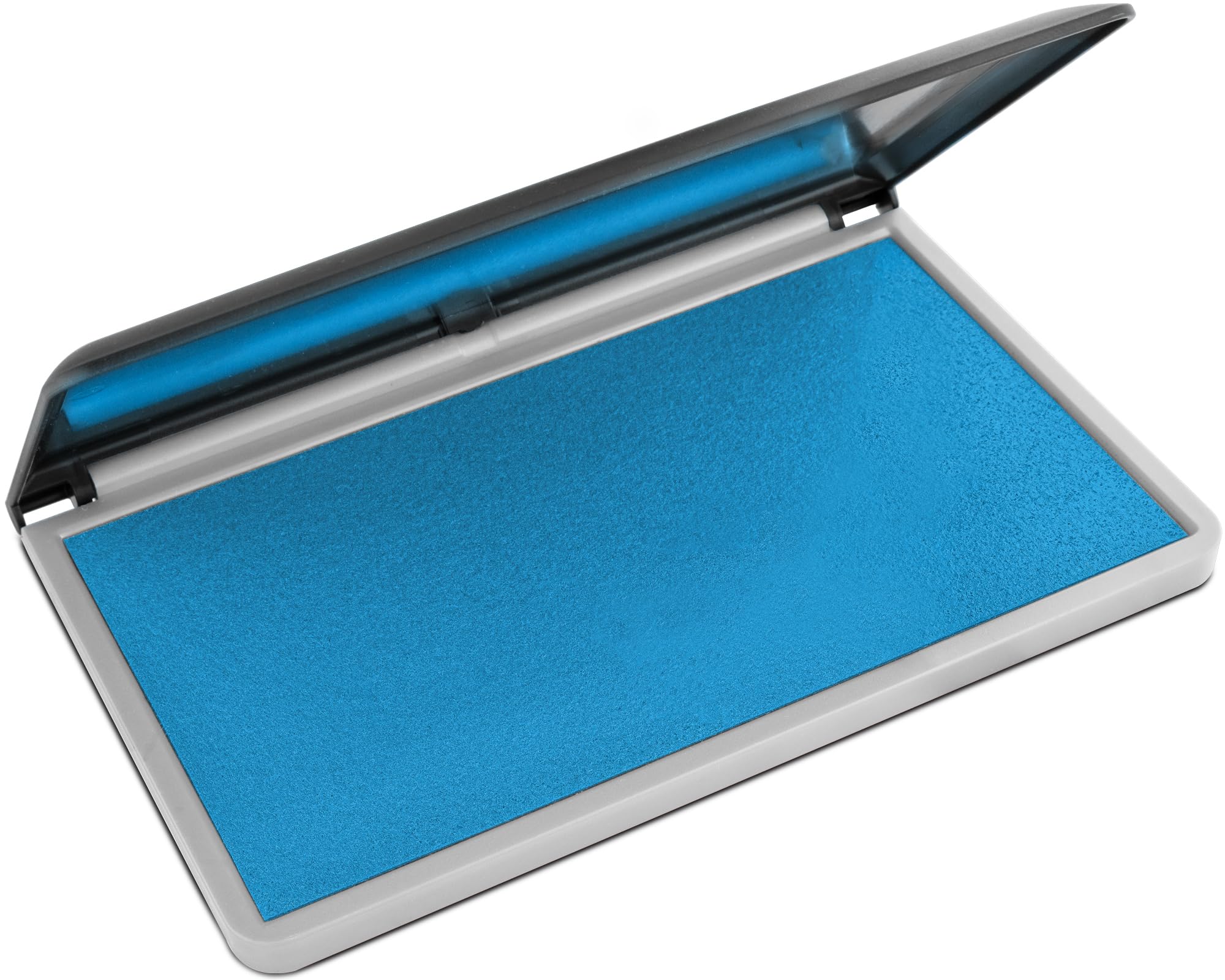Maxmark Large Premium Light Blue Ink Stamp Pad - 3.5' X 6.25' - Quality Felt Pad
