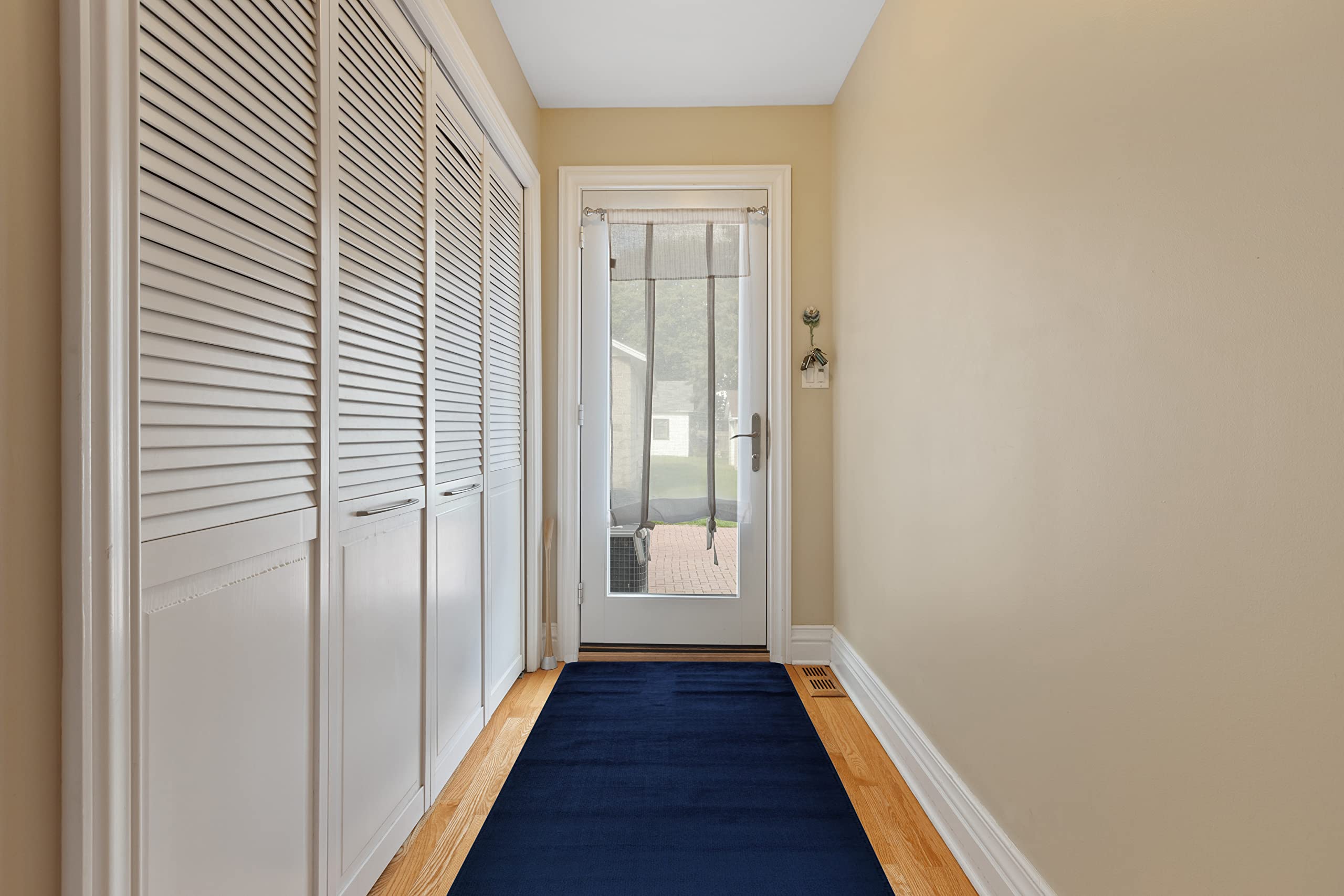 Rugstylesonline Comfy Solid Color Runner Area Rug 26 Inch Wide X Your Choice Length In 3 Color Options Slip Skid Resistant Rubbe