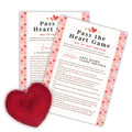 NYCTUG Valentine s Day Pass The Heart Game, 2 Left Right Story & A Fluffy Heart for Classroom, Valentine s Day Party Games & S