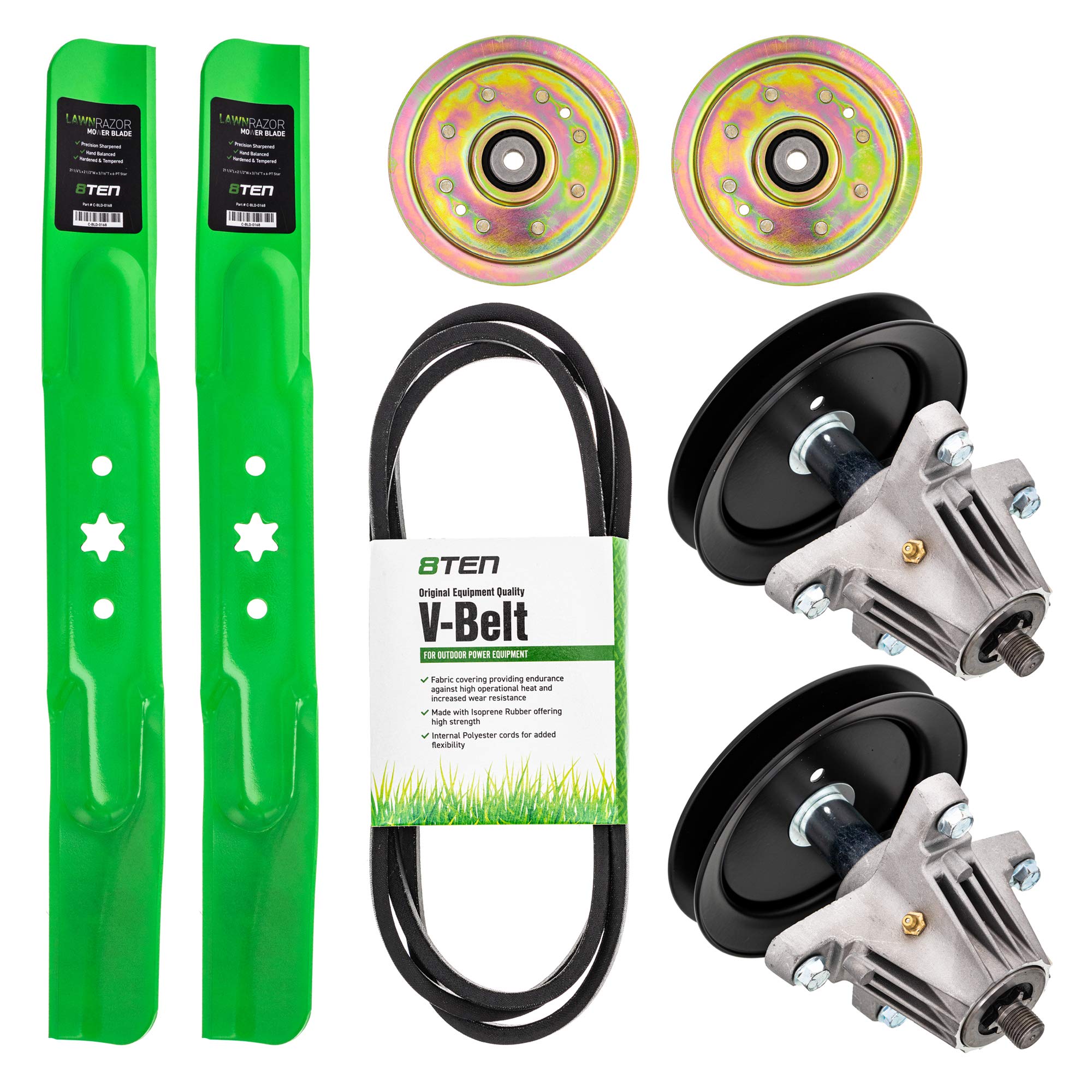 8Ten Deck Rebuild Kit For Mtd Cub Cadet Troy Bilt 42 Inch T1200 Ltx1042 Lt1500 Bronco Pony Blade Belt Spindle Idler