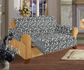 Elegant Comfort Quilted Pet Dog Children Kids Furniture Protector Slip Cover, Leaf Design Gray Love Seat