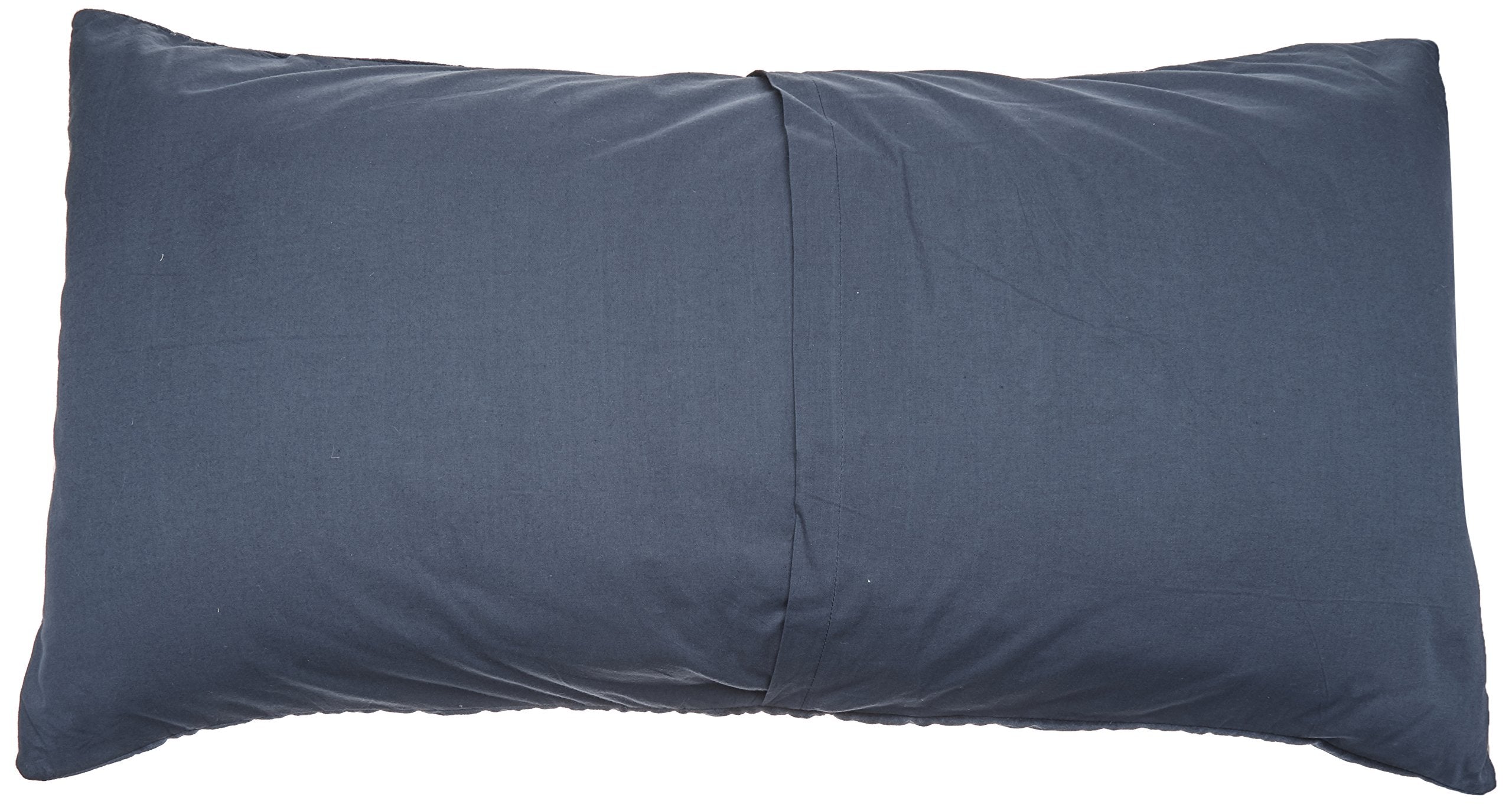 Rizzy Home | BQ4530 | Polyester King Sham | 20&quot;x36&quot; Blue/Metallic/ Geometric