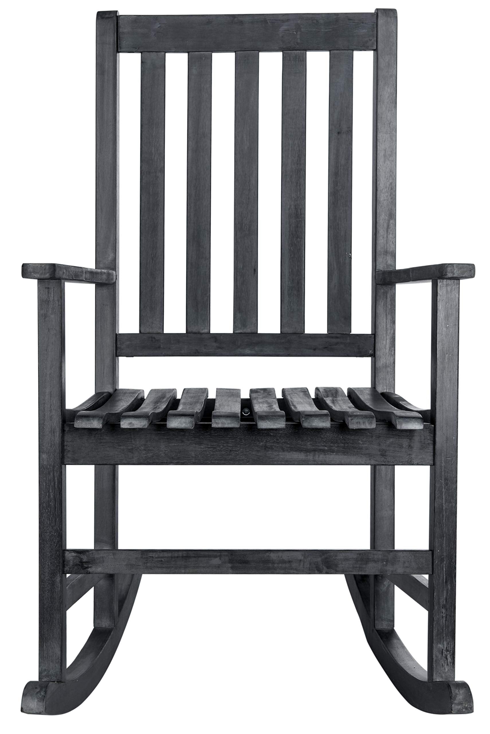 Safavieh Pat6707K Outdoor Collection Barstow Dark Slate Gray Rocking Chair