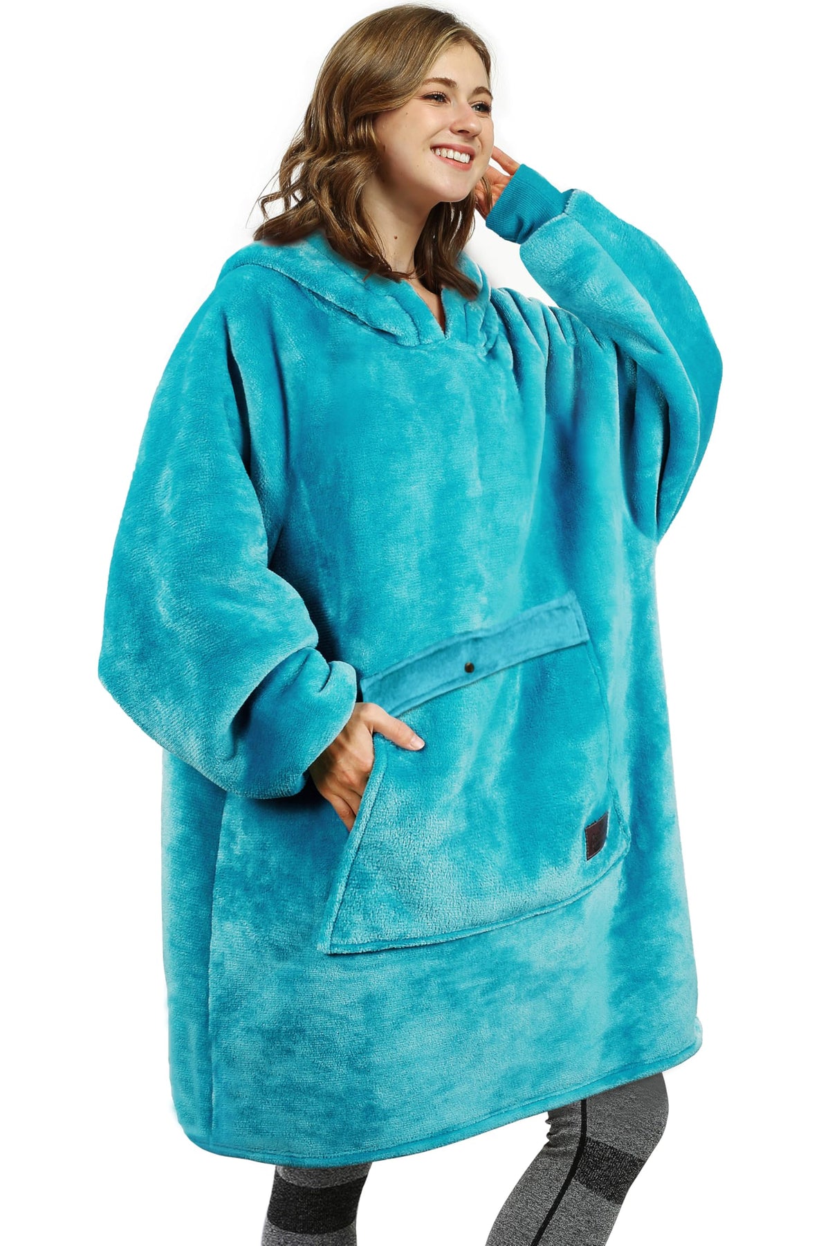 Catalonia Oversized Hoodie Blanket Sweatshirt, Wearable Sherpa Giant Pullover For Adults Men Women Teenagers Wife Girlfriend Gif