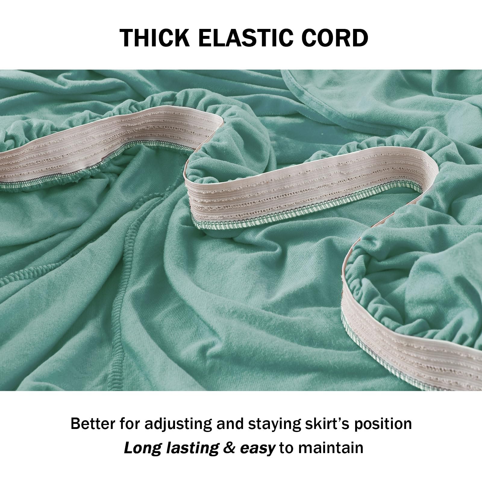 Niceec Armchair Cover Super Soft 1-Piece Cyan Armchair Slipcover Stretch Universal Spandex Couch Covers For Living Room Easy Fit Washable Furniture Sofa Protector With Skirt