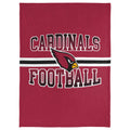 Foco Nfl Micro Raschel Plush Throw Blanket, Stripe Logo 45 X 60, Houston Texans