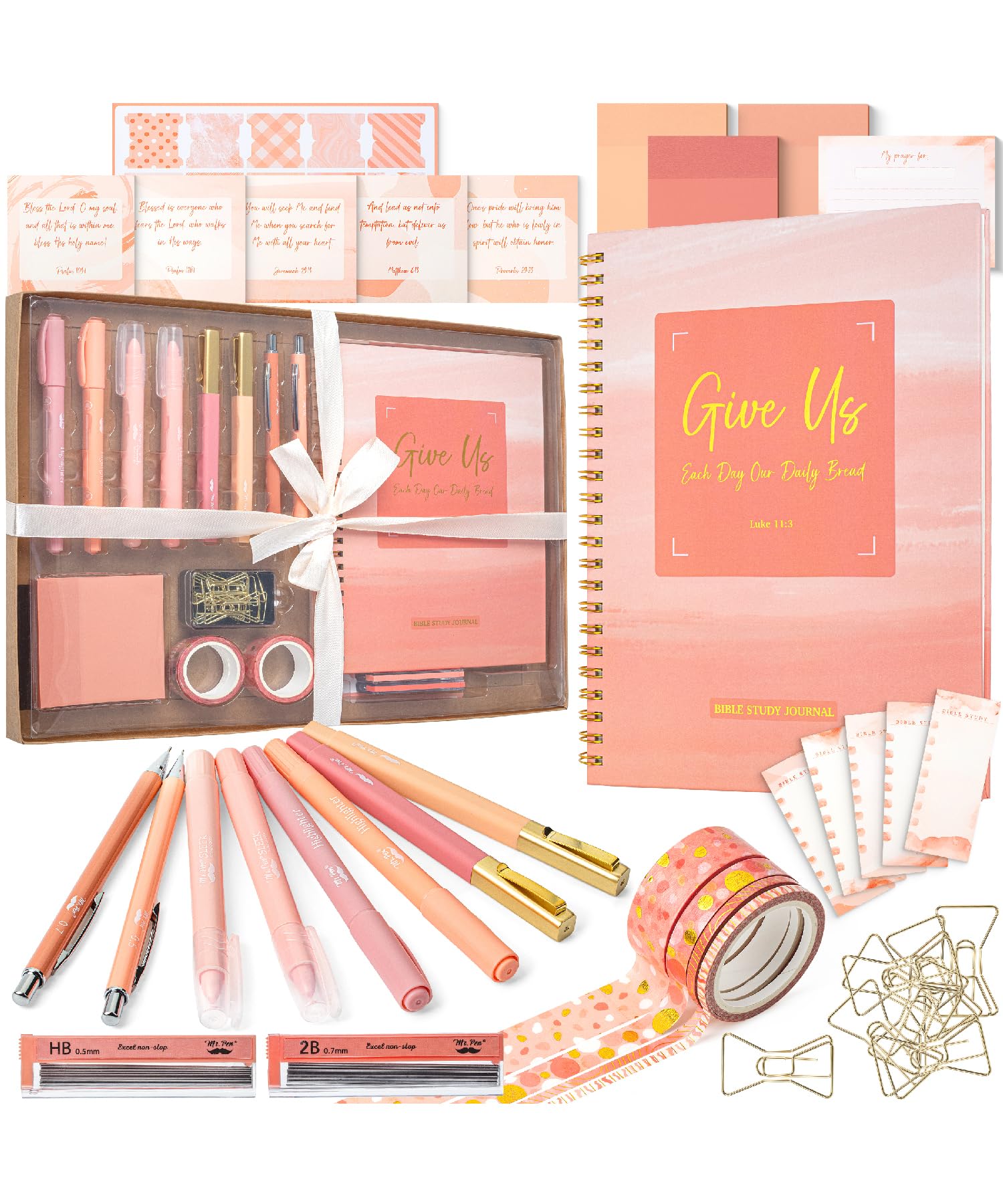 Mr. Pen- Bible Journaling Kit For Women, Sunset Blush, Bible Highlighters And Pens No Bleed, Bible Journaling Supplies, Bible St