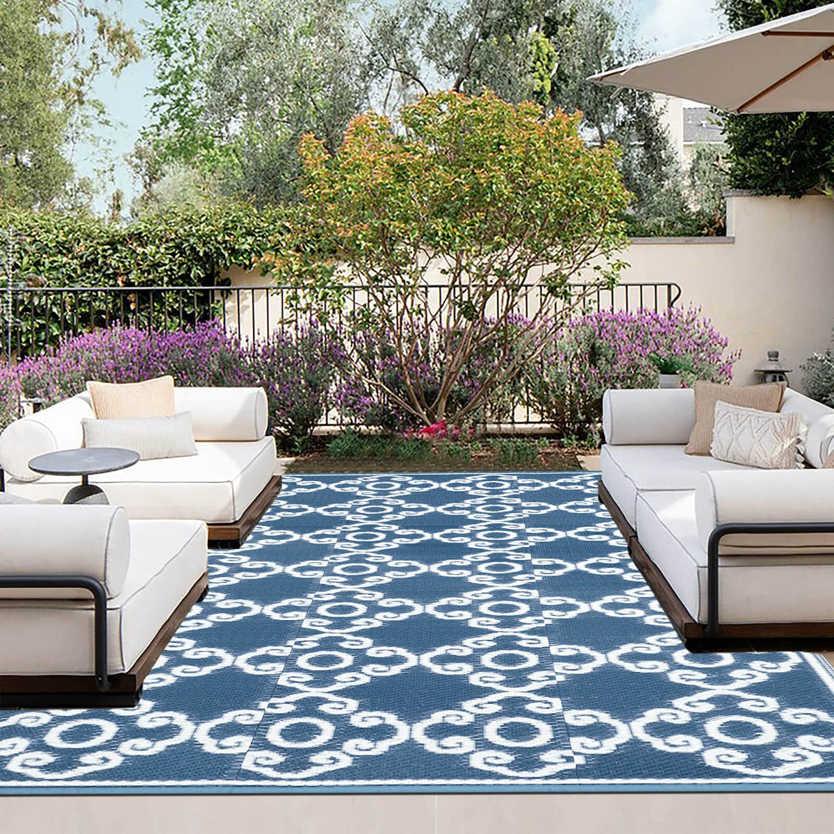 Outdoorlines Outdoor Reversible Rugs For Patio 5X8 Ft - Outside Plastic Carpet, Stain & Uv Resistant Rv Mat, Straw Rug For Campi