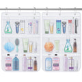 2 Pack Mesh Shower Caddy Hanging Organizer with Pockets, Quick Drying Bathroom Organizer, Shower Mesh Bag Storage with 6 Hooks f