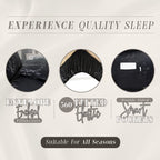 Elegant Comfort Eloise Marble Printed 6-Piece Sheet Set, 1500 Premium Hotel Quality Microfiber, Soft, Wrinkle And Fade Resistant, Fitted Sheets With Smart Pockets, Marble Sheet Set, Full, Black