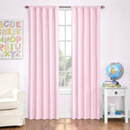 Eclipse Blackout Thermal Rod Pocket Window Curtain For Bedroom Or Nursery (1 Panel)