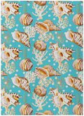 Addison Rugs Harpswell Ahp38 Blue 3' X 5' Indoor Outdoor Rug, Easy Clean, Machine Washable, Non Shedding, Bedroom, Living Room, Dining Room, Kitchen, Patio Rug