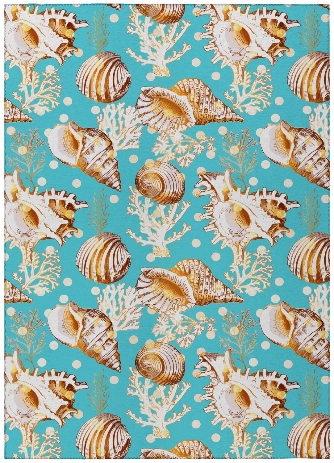 Addison Rugs Harpswell Ahp38 Blue 3' X 5' Indoor Outdoor Rug, Easy Clean, Machine Washable, Non Shedding, Bedroom, Living Room, Dining Room, Kitchen, Patio Rug