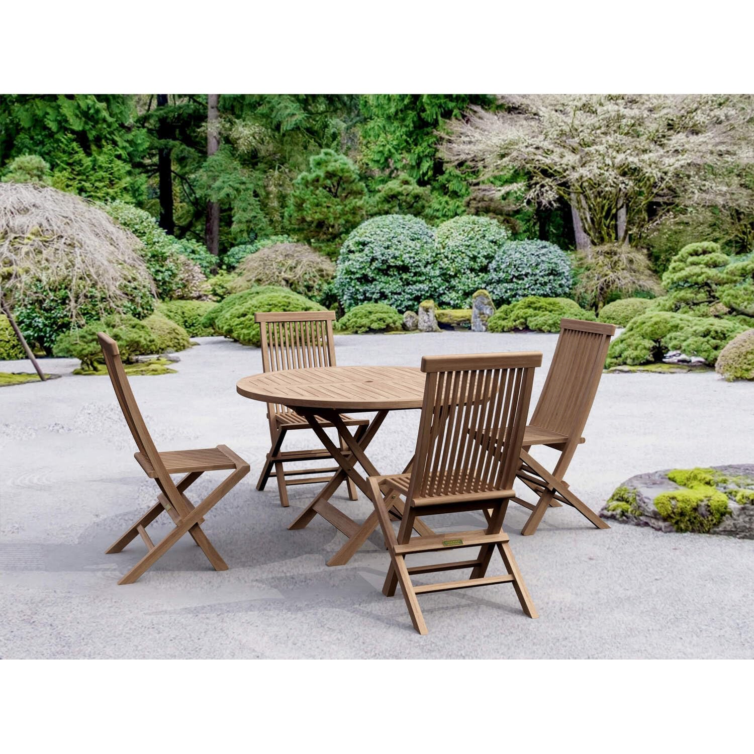 Anderson Teak Bahama Classic 5-Pieces Dining Set - Thumbnail 2