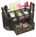 Ofixo 9 Compartment Metal Mesh Desk Organizer Stationery Storage Stand Pen, Pencil Holder For Office, Home, And Study Table