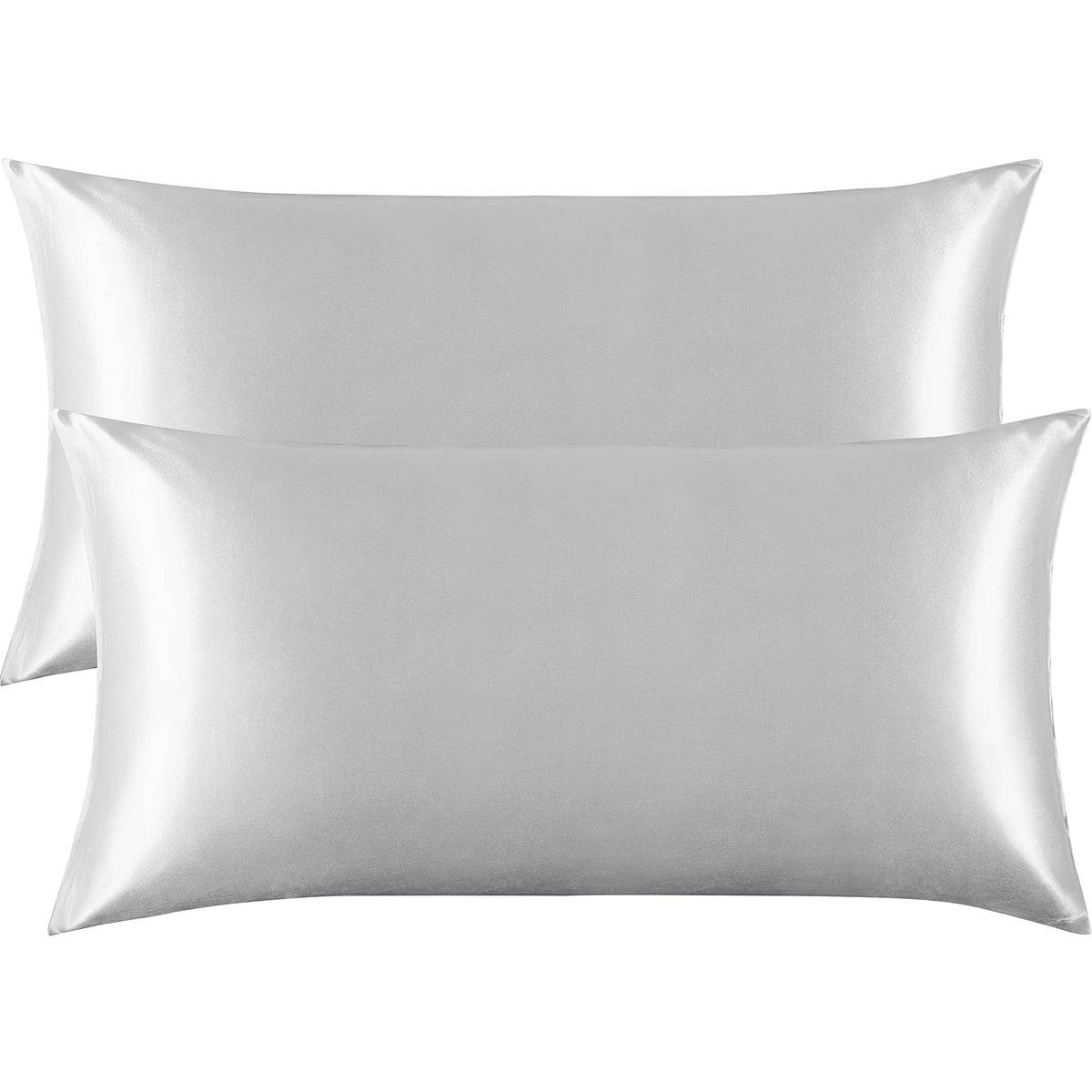 Flxxie 2 Pack Satin Pillowcases For Hair And Skin, Luxury Soft King (20X36 Inches) Silky Pillow Cases With Envelope Closure, Sil