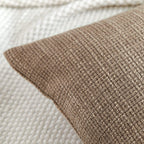 Otostar Linen Throw Pillow Covers Set Of 2 Decorative Square Pillowcases Cushion Covers 20X20 Inch For Home Decor Sofa Bedroom Car 50 X 50Cm Coffee Brown