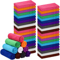 Kinlop 50 Pieces 30 x 14 Inch Large Bleach Proof Microfiber Salon Hair Towels Bulk Bleach Resistant Absorbent Hair Drying Stylis