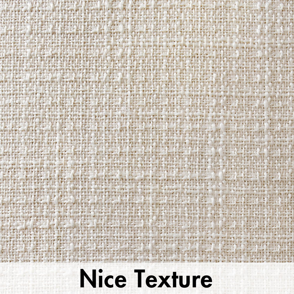 Miulee Burlap Linen Throw Pillow Covers 24X24 Inch Christmas Cream White Decorative Pillow Covers Modern Farmhouse Pillowcases S