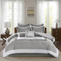 Comfort Spaces Malcom Cozy Comforter Set - Modern Trendy Design, All Season Down Alternative Bedding, Matching Shams, Hotel Delu