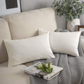 Phantoscope Pack Of 2 Velvet Decorative Throw Decorative Pillow Cover Soft Solid Square Cushion Case For Couch Off White 12 X 20
