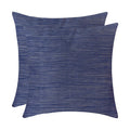 The White Petals Dark Blue Euro Pillow Covers - Luxurious, Elegant & Decorative (26X26 Inch, Pack Of 2)