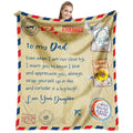 Dfaqehk Dad Gifts From Daughter, Birthday Gifts For Dad From Daughter, Dads Birthday Gifts Ideas Throw Blanket 60'X50', Presen