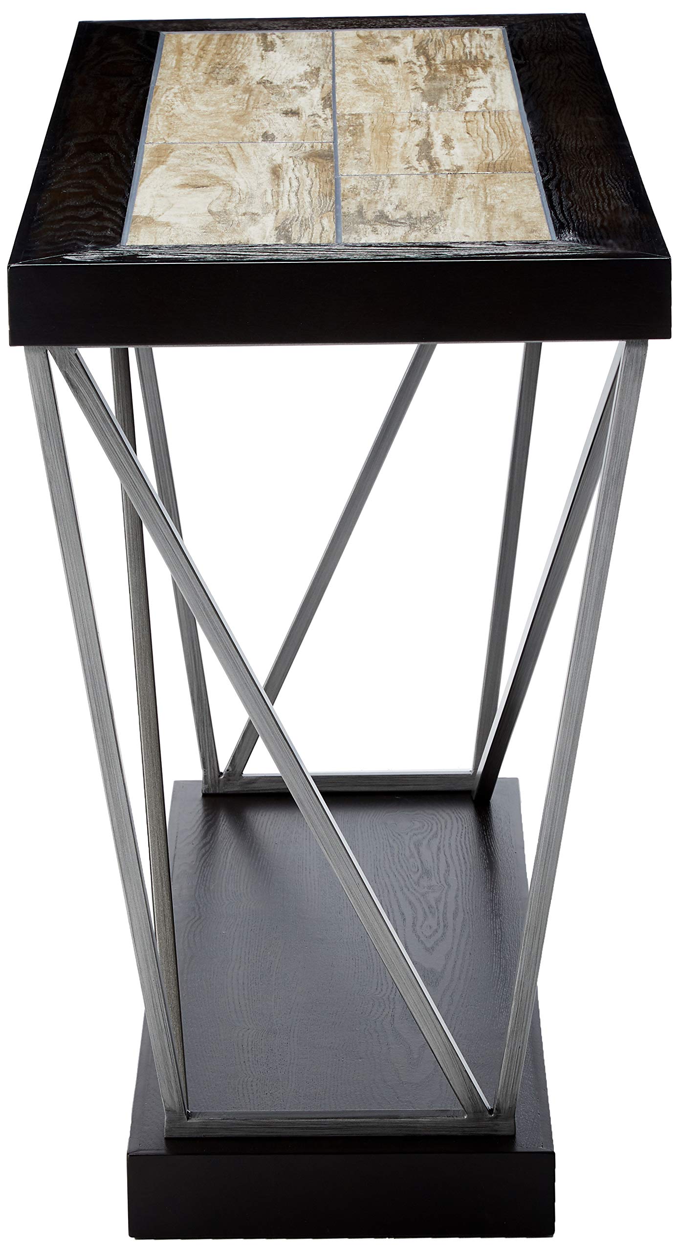 Progressive Furniture East Bay Sofa/Console Table, 47 Inch X 18 Inch X 30 Inch, Brown/Black