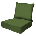 Honeycomb Outdoor Deep Seat, 24' W X 23' D, Textured Solid Artichoke Green Outdoor Chair Cushion