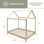 American Furniture Classics Model Queen SR Queen Size House Bed with Raised Base