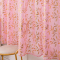 Deeprove Sheer Curtains 63 Inches Long 2 Panels For Bedroom Living Room Baby Girl Princess Room Nursery, Abstract Metallic Gold