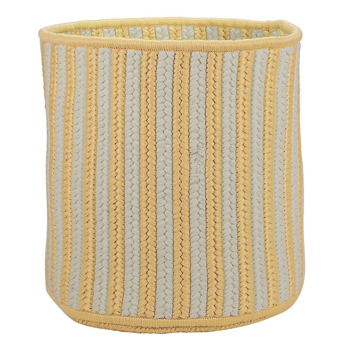 Baja Stripe Basket Basket, 14&quot;X14&quot;X12&quot;, Yellow