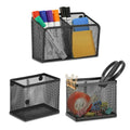 Neudeco Locker Shelf Organizer, Magnetic Pencil Holder, Metal Storage Basket For Whiteboard, Refrigerator, Ideal Cabinet For Sch
