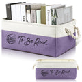 Marsui Book Lover Gifts Tbr Book Storage Basket to Be Read List Storage Bin Bookish Accessories Bookworm Gift for Club Members S