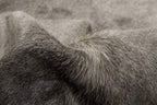 HomeRoots Cowhide Rug 5X7 Black & Silver
