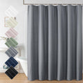 Aiyufeng Moga Grey Shower Curtain Hotel Luxury Quality, Fabric Shower Curtains For Bathroom, Water Repellent And Machine Washabl
