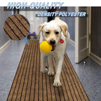 Freadem Runner Rugs 2' X 38' Indoor Outdoor Carpet Runner, Area Rugs With Anti-Slip Rubber Backing For Aisle Hallway Balcony Gar