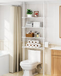 ALLZONE Tension Mount Over The Toilet Storage Shelf, NoDrill, Slim Design