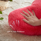 Easttree Heart Pillows, Carmine Heart Shaped Pillows, Ultra Soft Extra-Large Fluffy Pillows, Love Throw Pillows Gifts, Women Gir