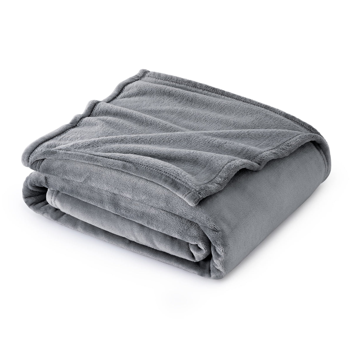 Bedsure Fleece Throw Blanket For Couch Grey - Lightweight Plush Fuzzy Cozy Soft Blankets And Throws For Sofa, 50X60 Inches