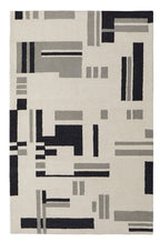 HomeRoots 514403 9 x 12 ft. Ivory & Taupe Wool Abstract Hand Tufted Handmade Rectangle Area Rug