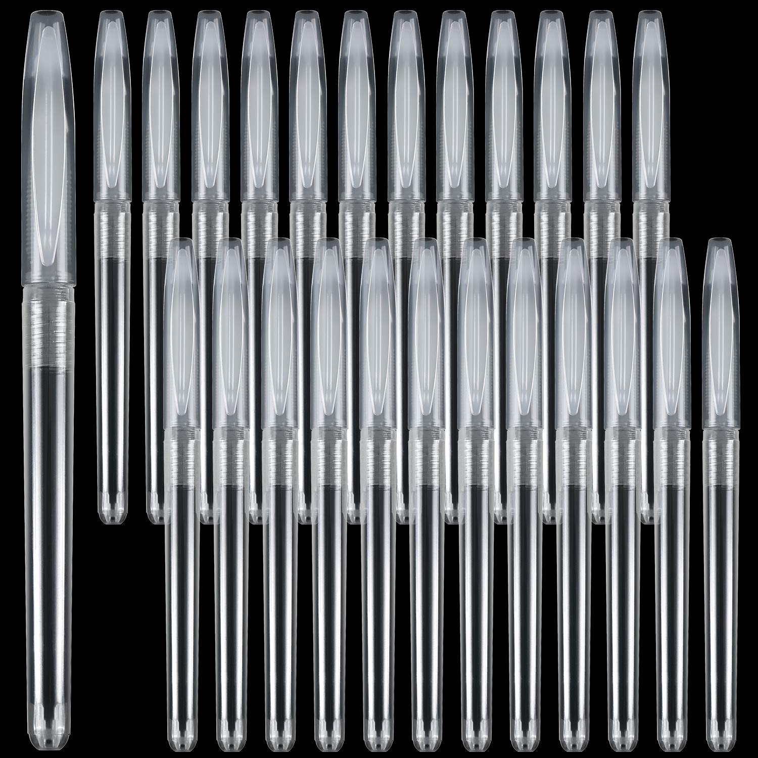 50 Pieces Empty Pen Shell Ballpoint Pen Cover Gel Pen Shell For Office School Stationery Supplies, Fit For 13 Cm Refills, Transp