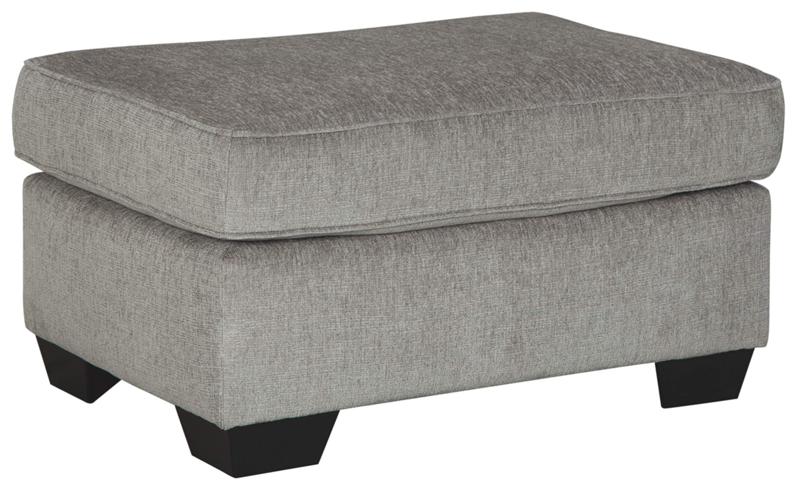 Signature Design By Ashley Altari Modern Rectangular Accent Ottoman, Light Gray