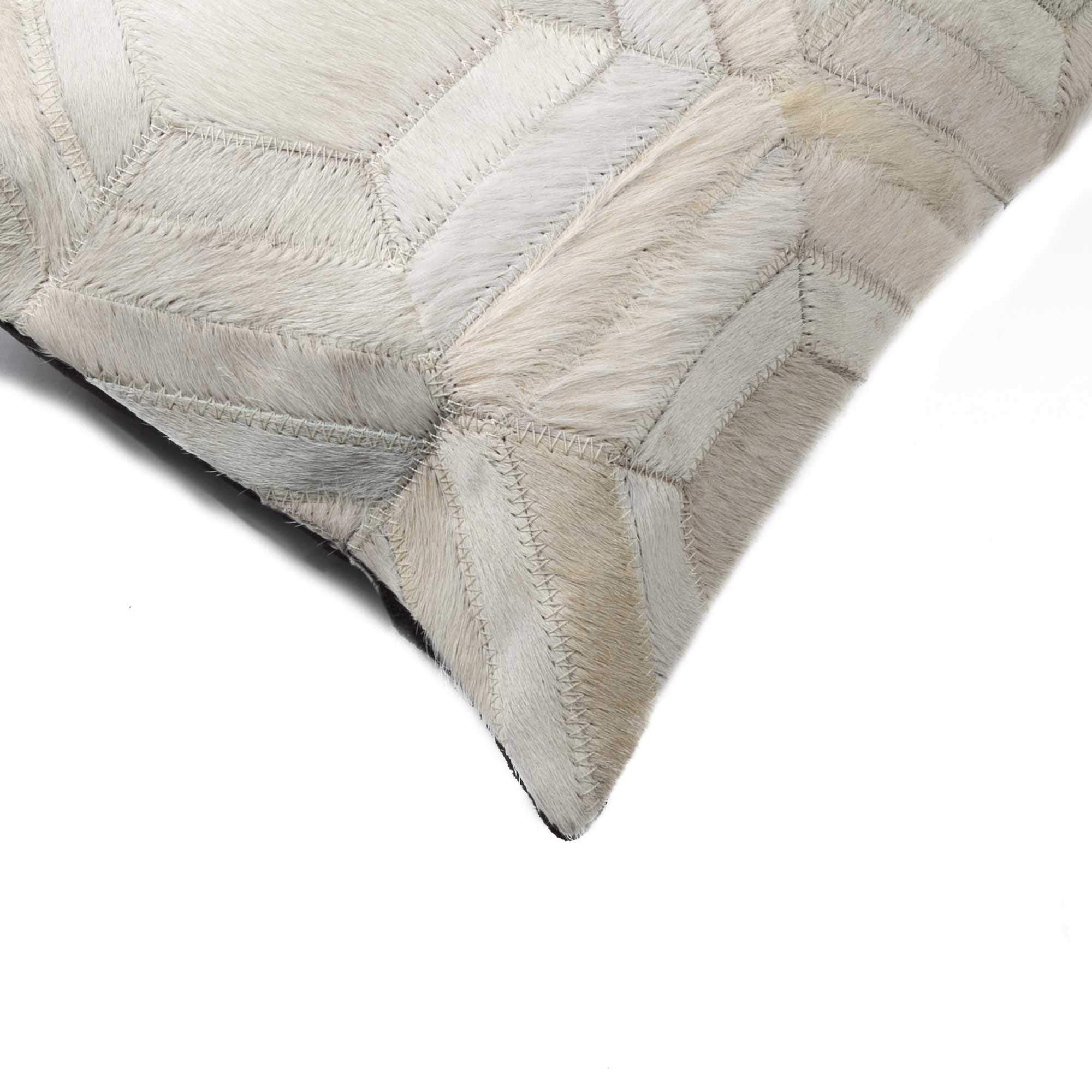 HomeRoots Kitchen 12' x 20' x 5' Hand Tufted Pillow with Hidden Zipper Closure - White