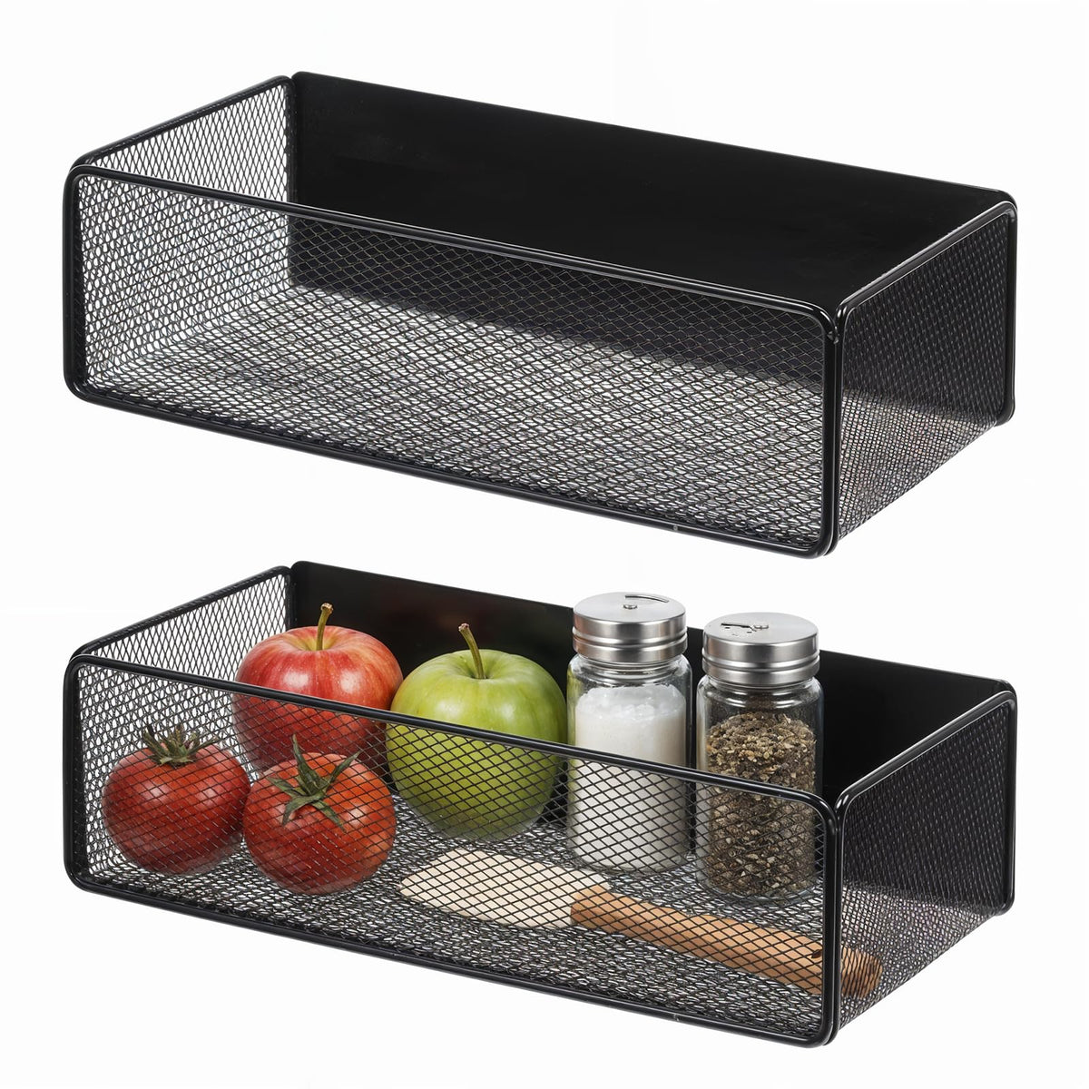 HANLANXUE 2 Pcs Magnetic Basket For Fridge