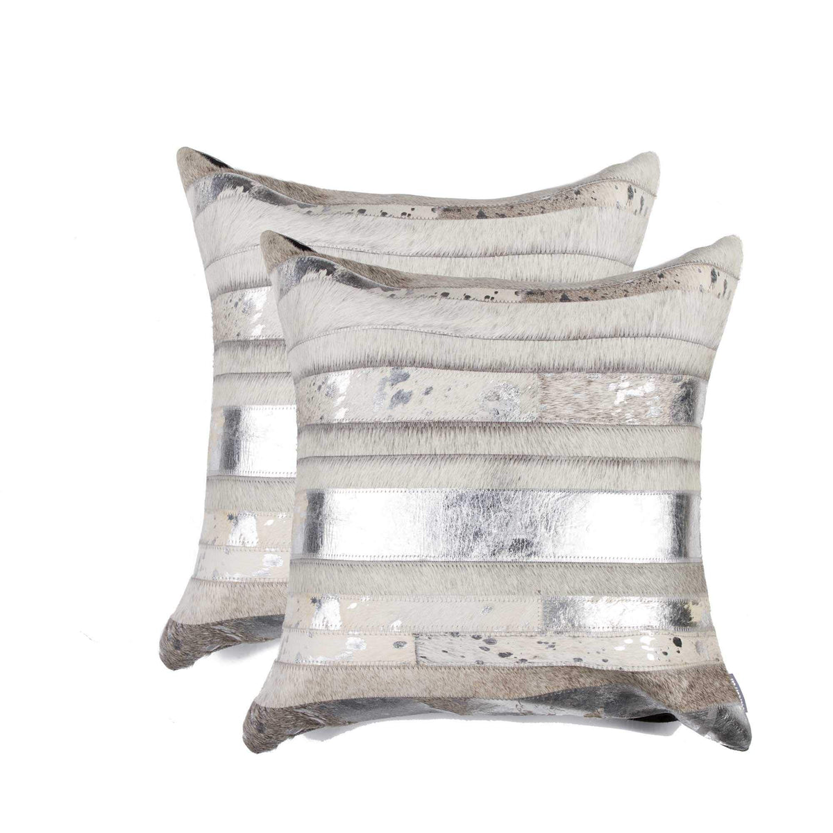 2-Pack Pillow 18' X 18' - Grey and Silver