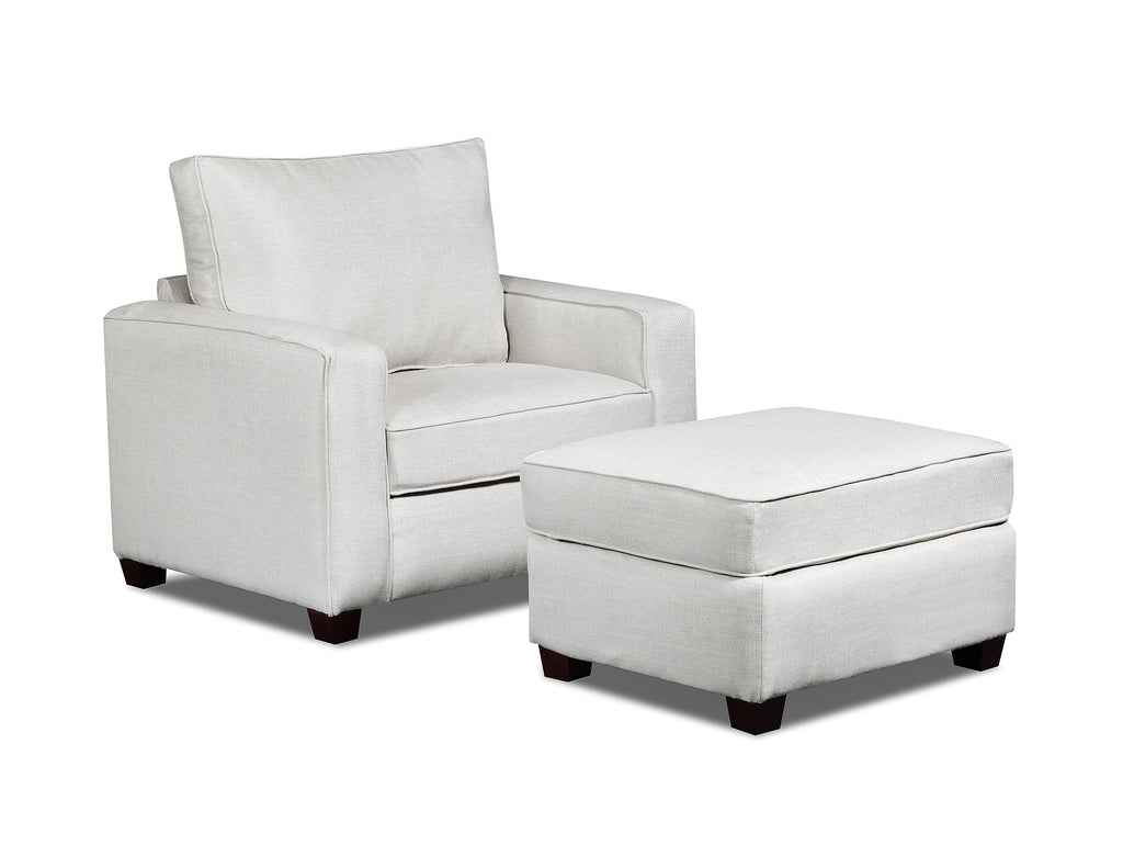 American Furniture Classics Relay Linen Upholstered Chair, Soft Washed Cream Tweed